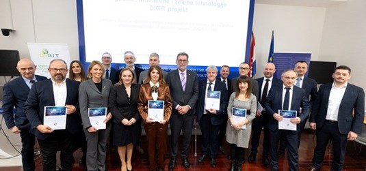 Održana svečana dodjela ugovora u okviru projekta Digitalne, inovativne i zelene tehnologije – DIGIT